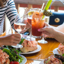 A seafood feast in Cape Cod, Massachusetts