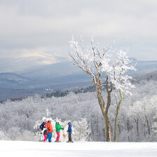 Skiing at Jiminy Peak in Massachusetts