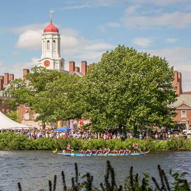 Dragon boat at Harvard University in Cambridge, Massachusetts