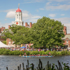Dragon boat at Harvard University in Cambridge, Massachusetts