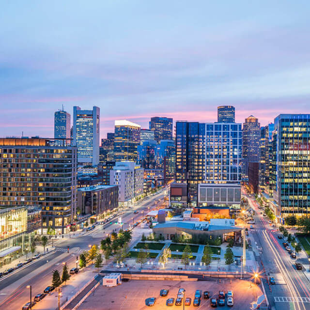 Seaport District in Boston, Massachusetts